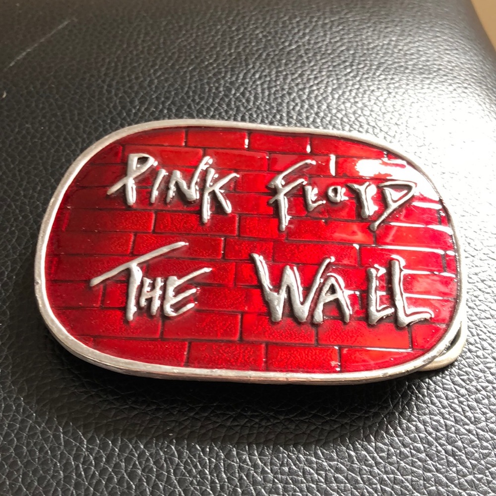 Belt Buckle, Pink Floyd, Red & Silver